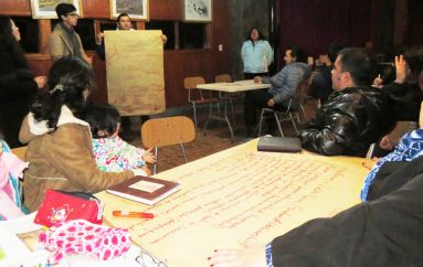 TRABAJO DE LA MESA COMUNAL DE CULTURA EN LONQUIMAY
