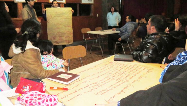 TRABAJO DE LA MESA COMUNAL DE CULTURA EN LONQUIMAY