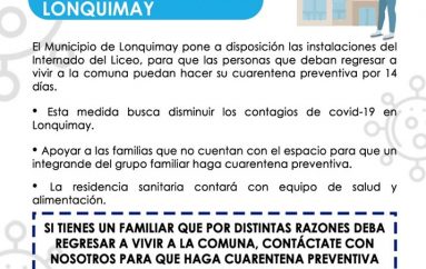 [ALBERGUE SANITARIO EN LONQUIMAY]