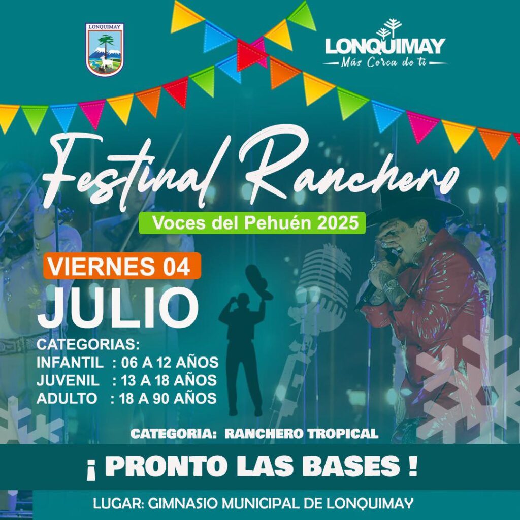 Lonquimay vivirá la Fiesta de la Voz Ranchera Tropical: se realizará con categorías para todas las edades